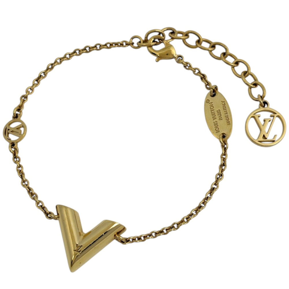 LOUIS VUITTON Gold Charm Bracelet